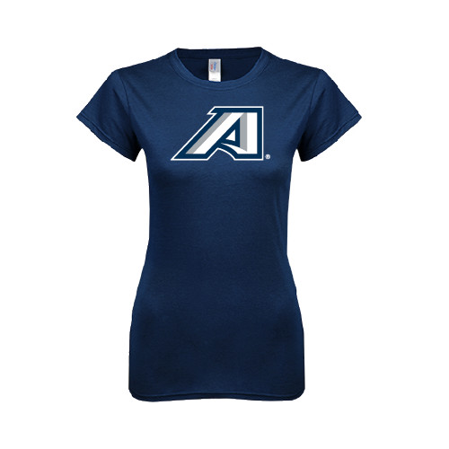  Next Level Womens Navy Boyfriend Tee - Victory A