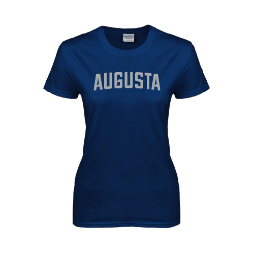 Womens Short Sleeve Navy Tee - Augusta