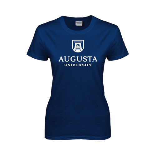  Womens Short Sleeve Navy Tee - University Mark