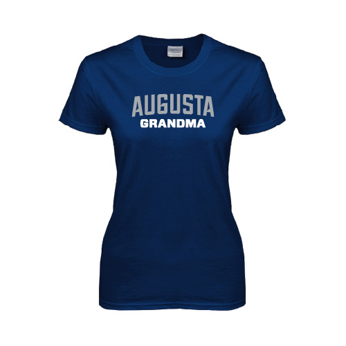  Womens Short Sleeve Navy Tee - Grandma