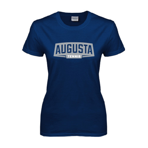  Womens Short Sleeve Navy Tee - Tennis
