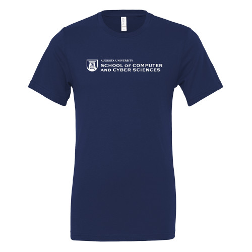  Bella + Canvas Navy Jersey Cotton T Shirt - School of Computer and Cyber Sciences