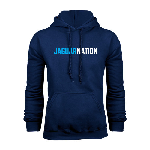  Navy Fleece Hoodie - Jaguar Nation