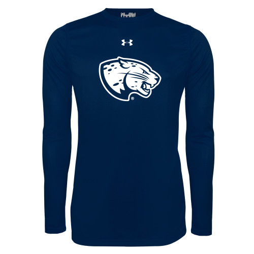  Under Armour Navy Long Sleeve Tech Tee - Jaguar Head