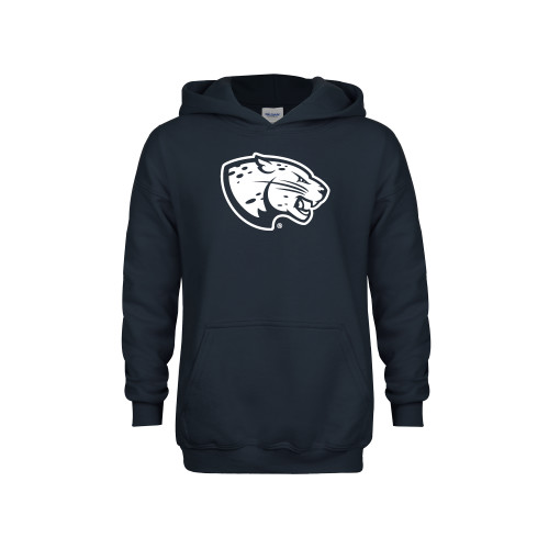  Youth Navy Fleece Hoodie - Jaguar Head
