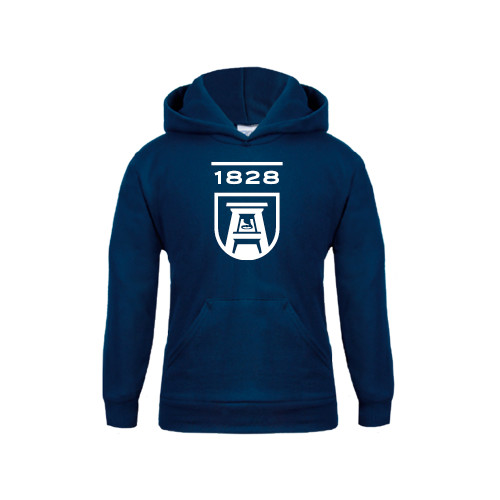  Youth Navy Fleece Hoodie - University Mark 1828
