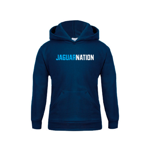  Youth Navy Fleece Hoodie - Jaguar Nation