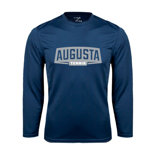 Navy Performance Long Sleeve Shirt - Tennis