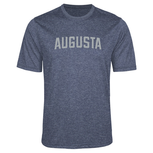  Navy Heather Performance Contender Tee - Augusta