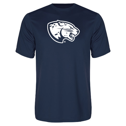  Navy Performance Tee - Jaguar Head