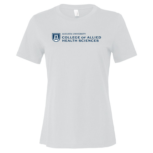  Bella + Canvas Womens White Relaxed Cotton T Shirt - College of Allied Health Sciences