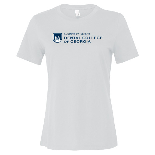  Bella + Canvas Womens White Relaxed Cotton T Shirt - Dental College of Georgia