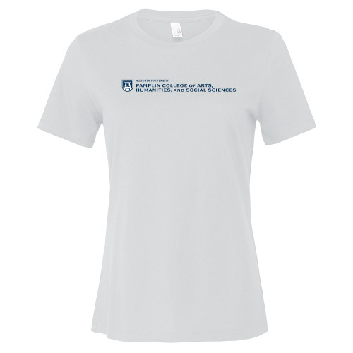 Bella + Canvas Womens White Relaxed Cotton T Shirt - Pamplin College of  Arts