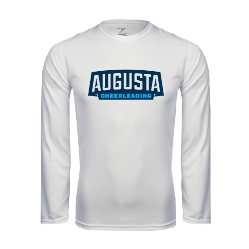  White Performance Long Sleeve Shirt - Cheerleading
