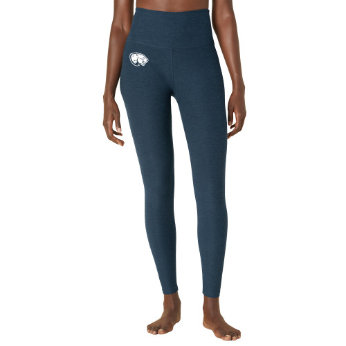  Beyond Yoga Womens Nocturnal Navy High Waisted Midi Legging - Jaguar Head
