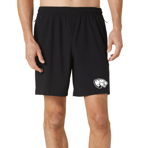  Beyond Yoga Mens Black Pivotal Short  - Jaguar Head