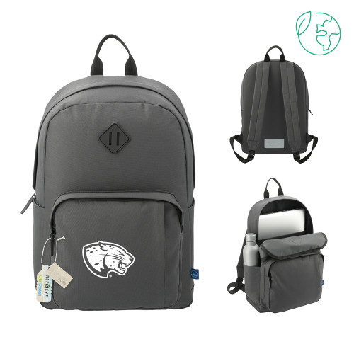  Repreve Ocean Charcoal Everyday Computer Backpack - Jaguar Head