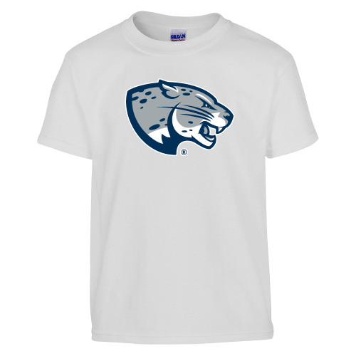  Youth White T Shirt - Jaguar Head