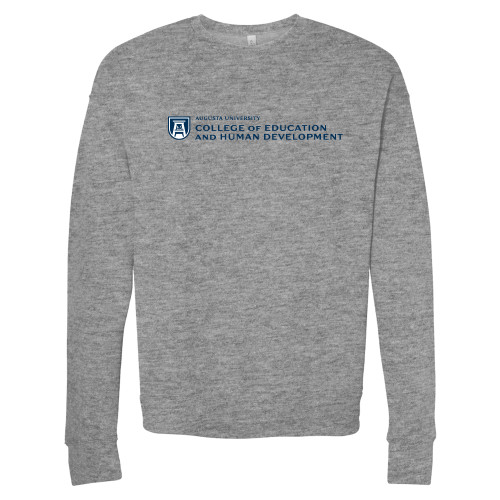  Bella + Canvas Heather Grey Fleece Crew - College of Education and Human Development