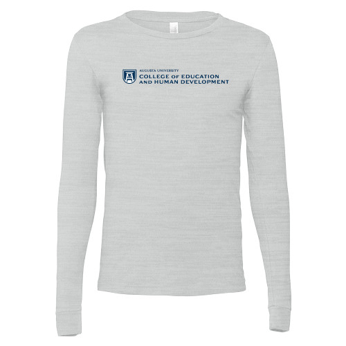  Bella + Canvas Ash Grey Jersey Cotton Long Sleeve T Shirt - College of Education and Human Development