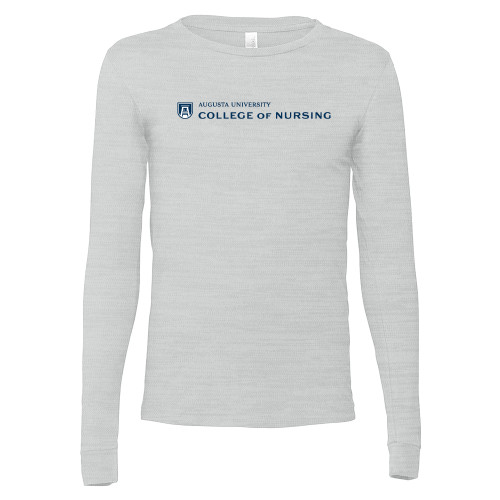  Bella + Canvas Ash Grey Jersey Cotton Long Sleeve T Shirt - College of Nursing