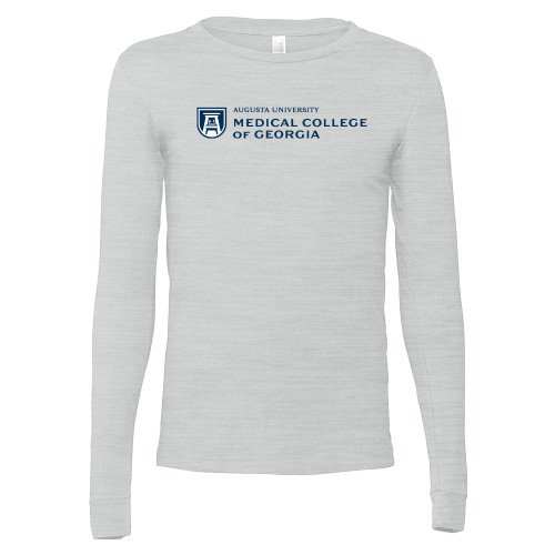  Bella + Canvas Ash Grey Jersey Cotton Long Sleeve T Shirt - Medical College of Georgia