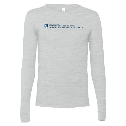  Bella + Canvas Ash Grey Jersey Cotton Long Sleeve T Shirt - Pamplin College of  Arts