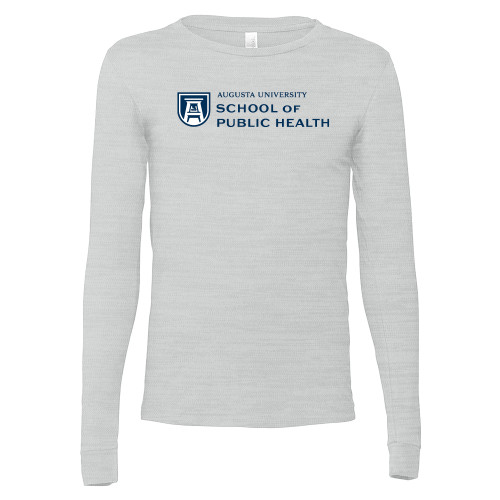  Bella + Canvas Ash Grey Jersey Cotton Long Sleeve T Shirt - School of Public Health