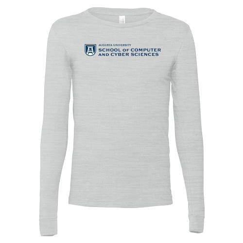  Bella + Canvas Ash Grey Jersey Cotton Long Sleeve T Shirt - School of Computer and Cyber Sciences