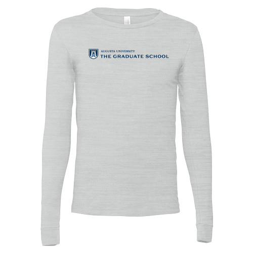  Bella + Canvas Ash Grey Jersey Cotton Long Sleeve T Shirt - The Graduate School