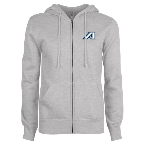  ENZA Womens Grey Fleece Full Zip Hoodie - Victory A