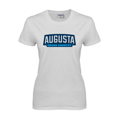  Womens White Short Sleeve Tee - Cross Country