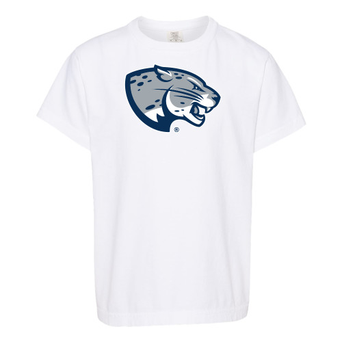  Comfort Colors Youth White T Shirt - Jaguar Head
