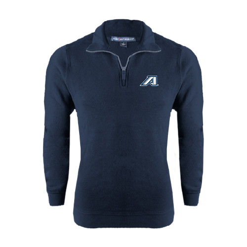  Navy Slub Fleece 1/4 Zip Pullover - Victory A