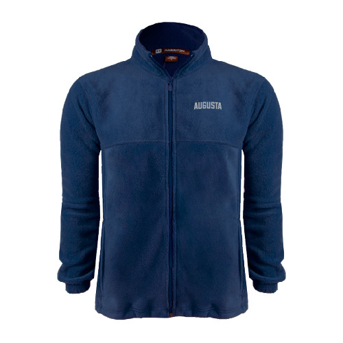  Navy Fleece Full Zip  Jacket - Augusta