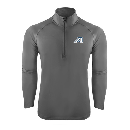  Sport Tek Charcoal Sport Wick Stretch 1/2 Zip Pullover - Victory A