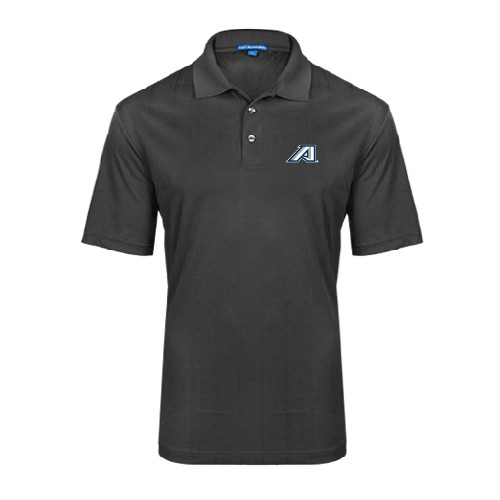  Charcoal Performance Fine Jacquard Polo - Victory A