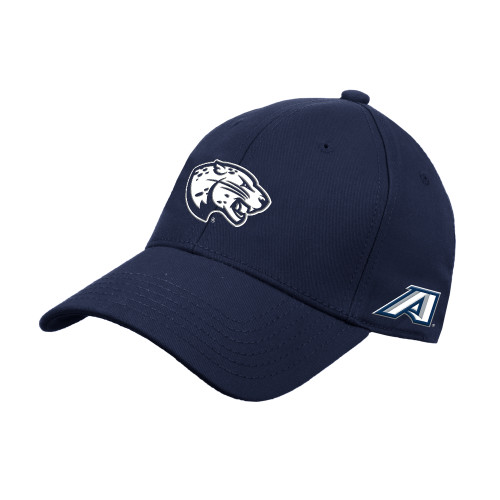  Navy Structured Adjustable Pro Style Hat - Jaguar Head