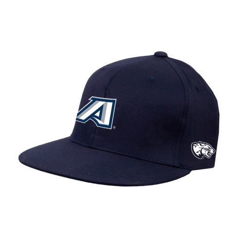  Navy Flat Bill Snapback Hat - Victory A