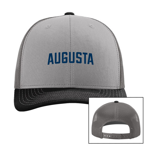  Richardson Grey/Charcoal/Black Trucker Hat - Augusta