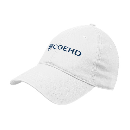 White Unstructured Adjustable Low Profile Hat - College of Education and Human Development