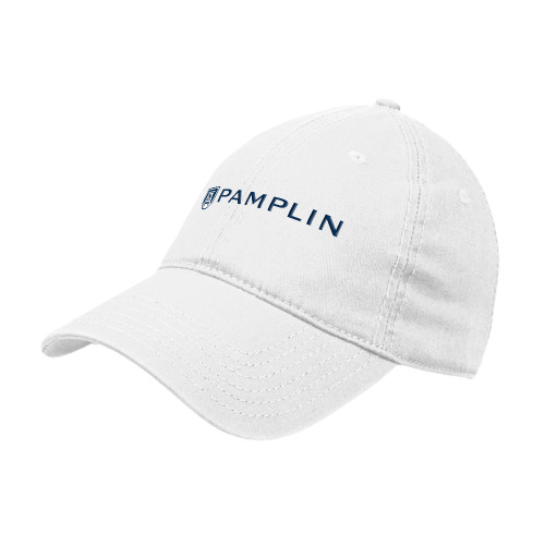  White Unstructured Adjustable Low Profile Hat - Pamplin College of  Arts
