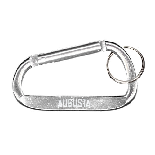  Silver Carabiner with Split Ring - Augusta Engraved