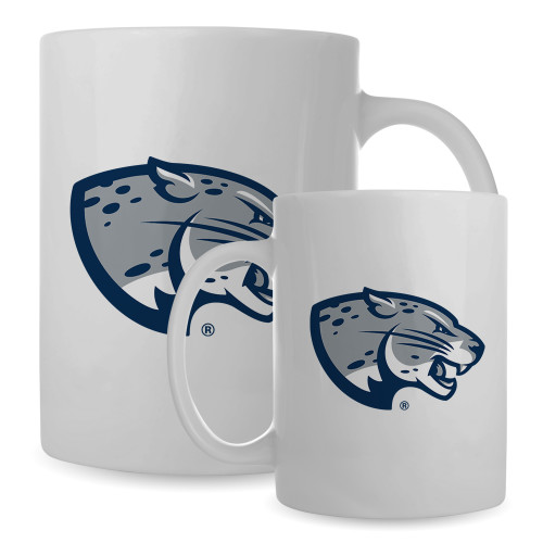  Full Color White Mug 15oz - Jaguar Head