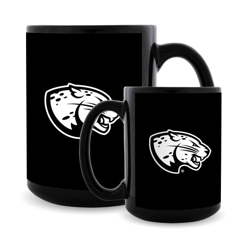  Full Color Black Mug 15oz - Jaguar Head