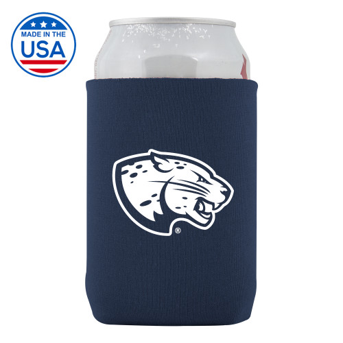  Neoprene Navy Can Holder - Jaguar Head
