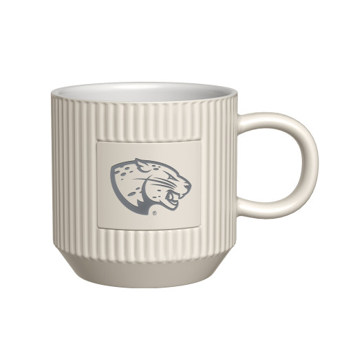  First Light Ivory Ceramic Mug - Jaguar Head Engraved