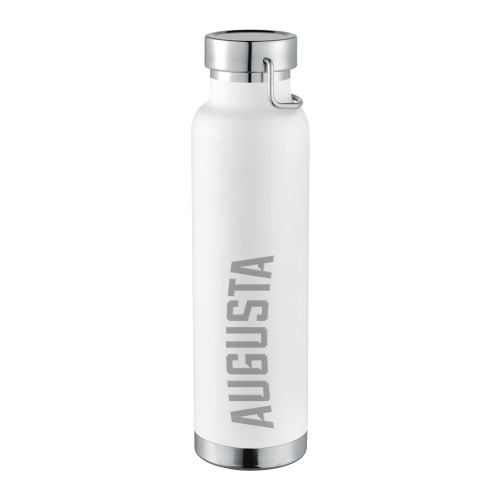  Thor Copper Vacuum Insulated White Bottle 22oz - Augusta Engraved
