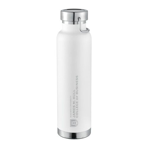  Thor Copper Vacuum Insulated White Bottle 22oz - James M Hull College of Business Engraved