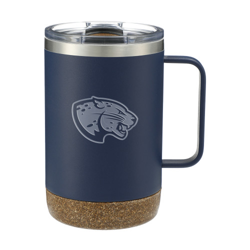  Valhalla Vacuum Insulated Camp Navy Mug 14oz - Jaguar Head Reversed Engraved